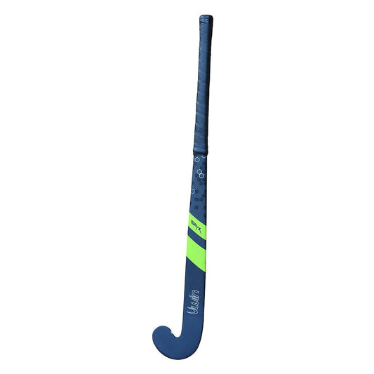 Uwin SR-X Carbon hockey stick with black shaft and blade, designed for competitive ice hockey play.