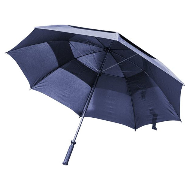 Longridge 60-inch windproof dual canopy golf umbrella with sturdy shaft and vibrant canopy for outdoor golfing.