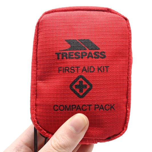 Trespass First Aid Kit for sporting activities with essential medical supplies in a compact package.