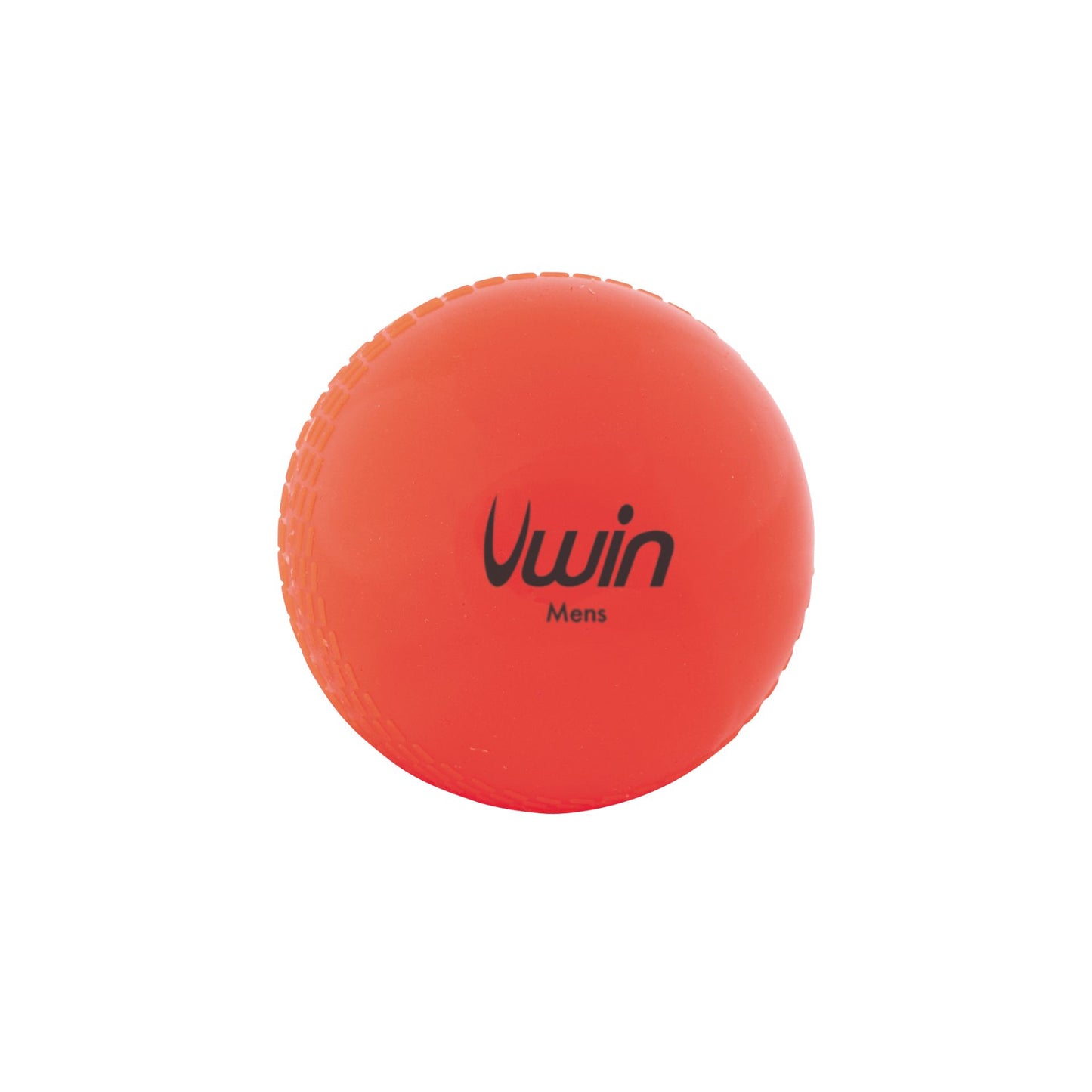 Uwin Training Cricket Ball for practice and gameplay, featuring a smooth leather surface and traditional red color.