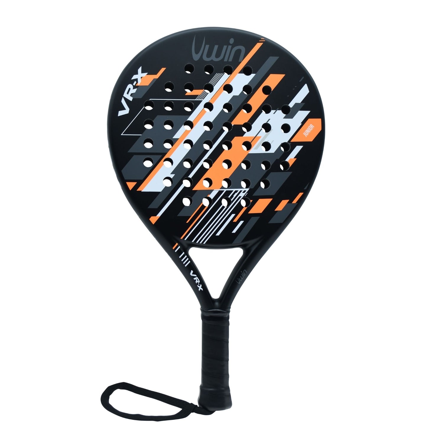 Uwin VR-X Junior padel racket with ergonomic grip and vibrant design, suitable for young players in sporting goods collection