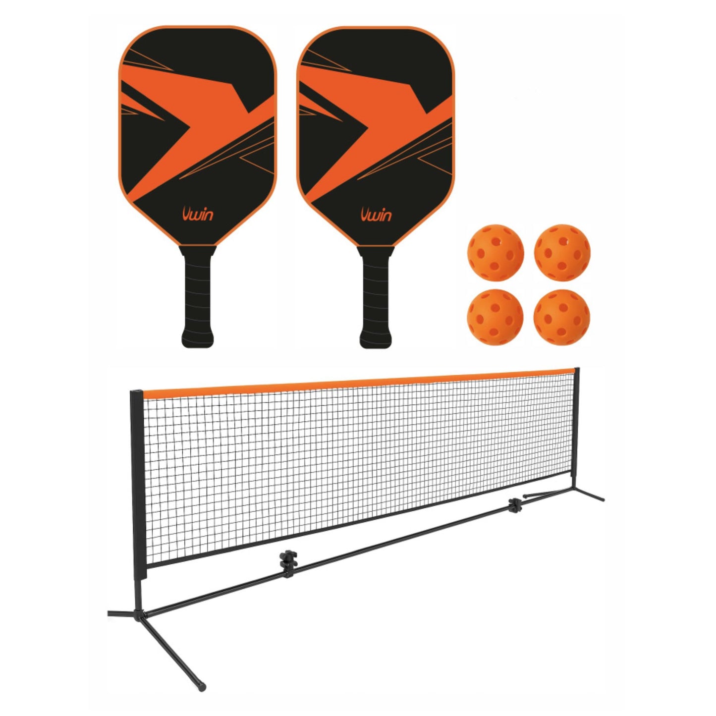 Uwin Pickleball 2 Player Paddles Set With Net