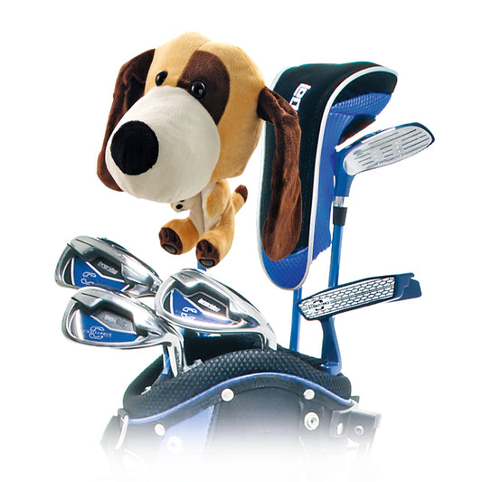 Longridge Club Hugger golf headcover in black with red accents, designed to protect golf club heads.