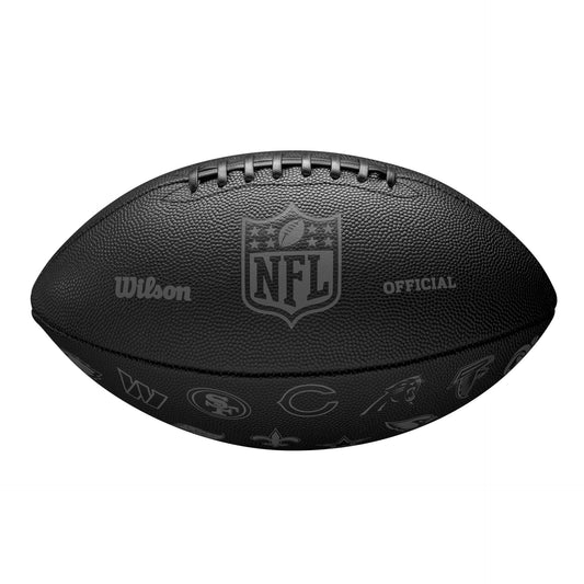 Wilson NFL team tailgate football with rubber cover, American football designed for outdoor play and fan game days