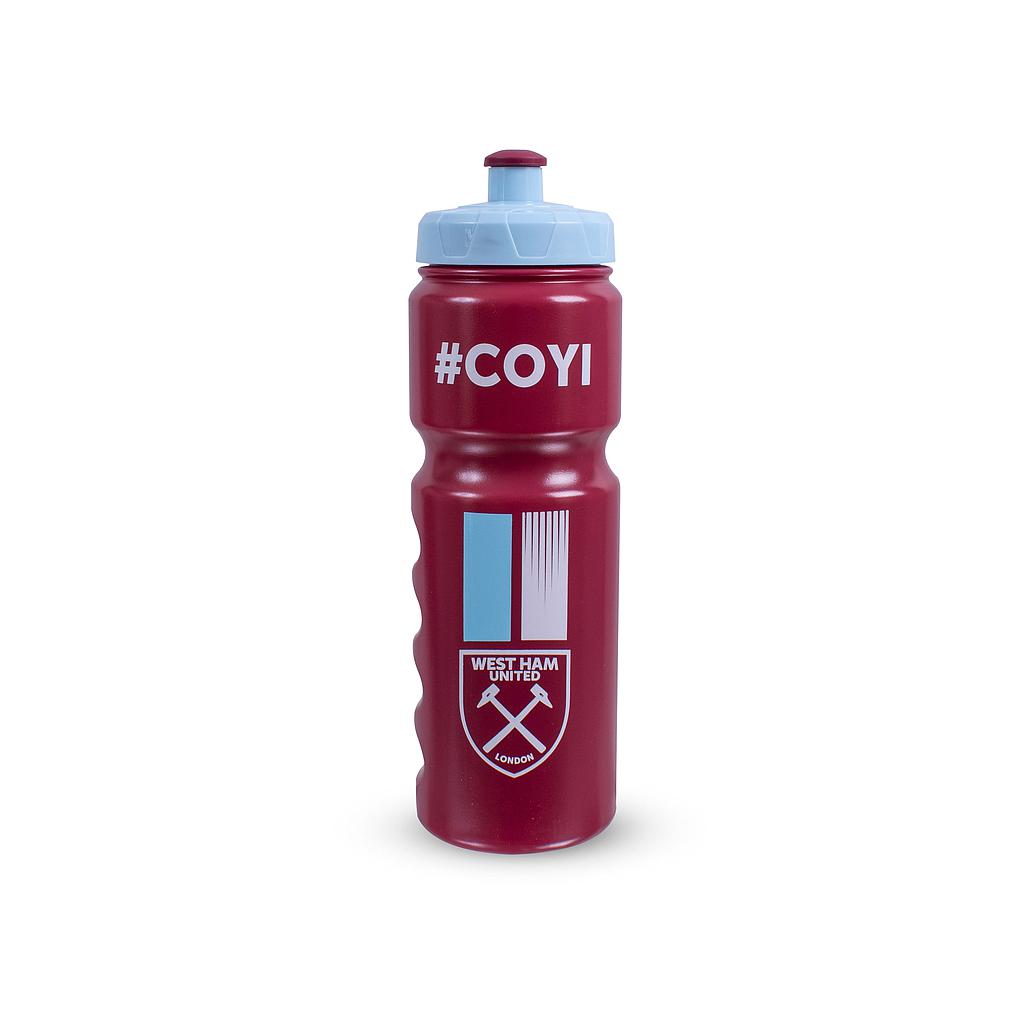 Team Merchandise 750ml plastic water bottle, sporting goods, durable and reusable with a secure screw cap for athletes and fans.