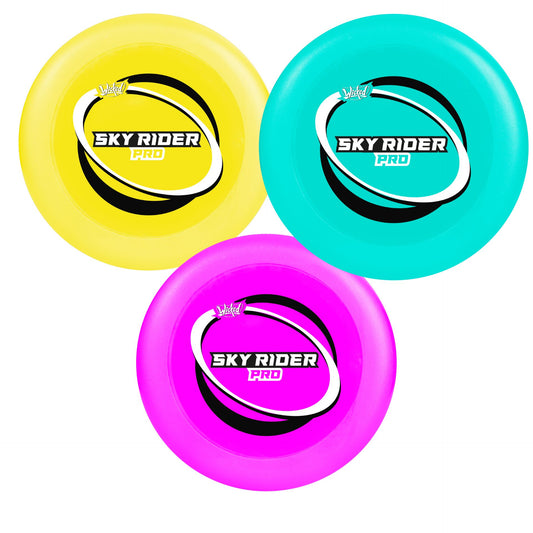 Wicked Sky Rider Pro sporting goods, a sleek and colorful skydiving helmet with aerodynamic design and adjustable straps.