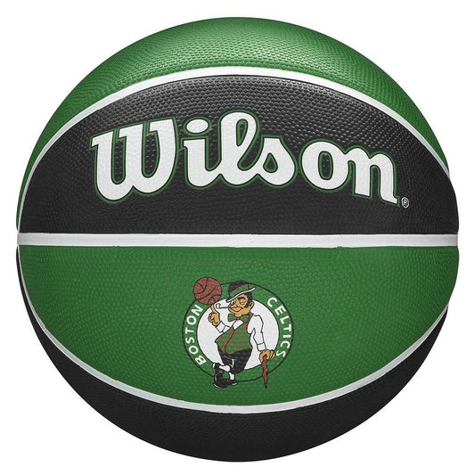 Wilson NBA Team Tribute Basketball with team logo and design, standard size for indoor and outdoor play.