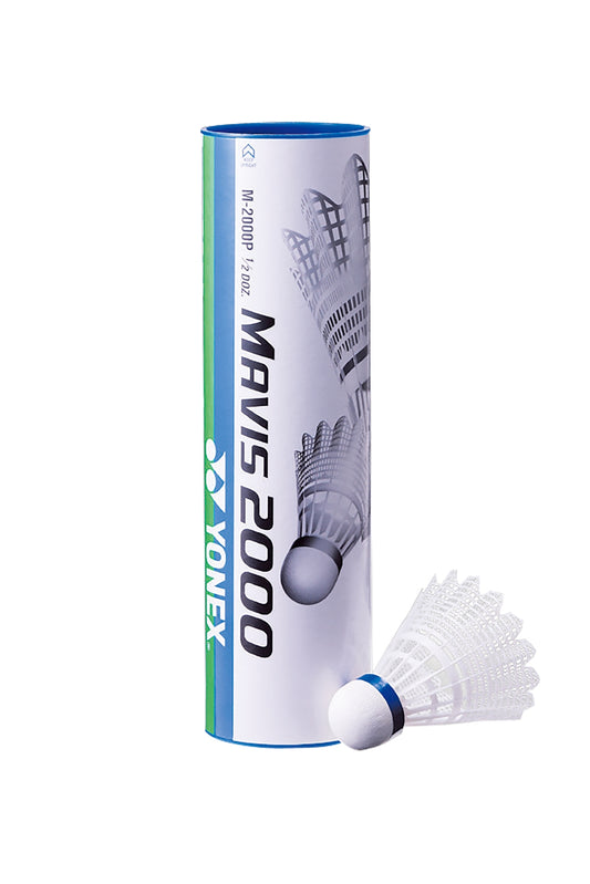 Yonex Mavis 2000 White Shuttle - Medium (Blue) Speed