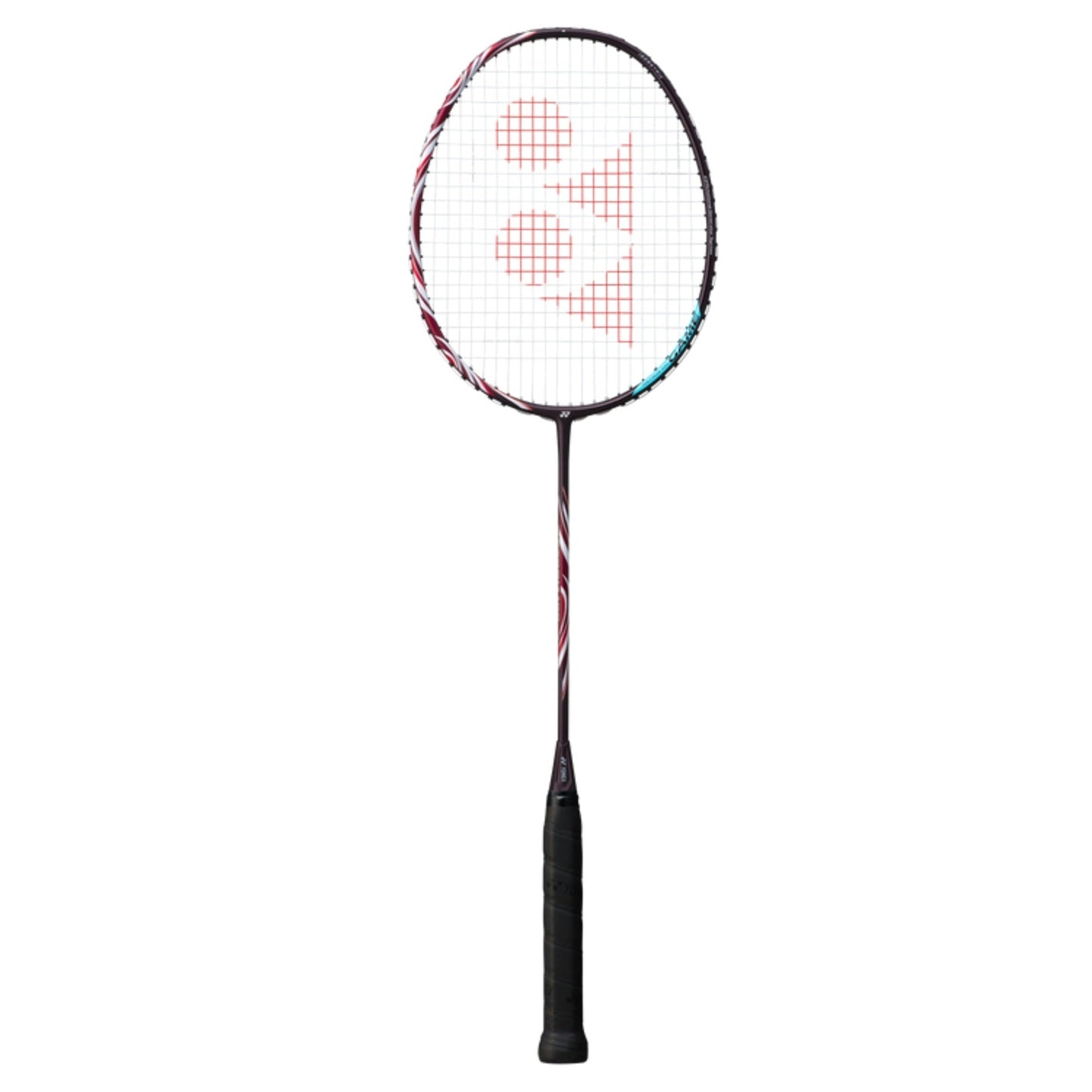 Yonex Astrox 100 Game badminton racket with black and red design, lightweight frame, and ergonomic grip for powerful smashes.