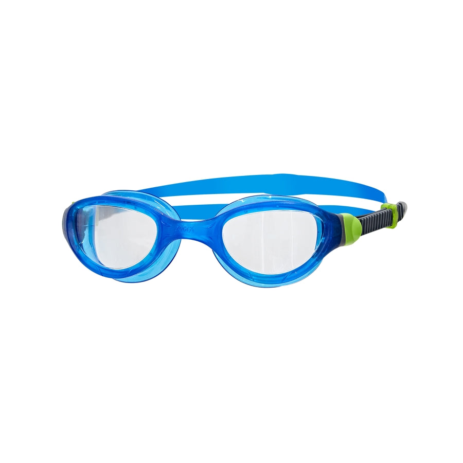 Zoggs Phantom 2.0 Senior swimming goggles with clear lenses and adjustable strap, designed for comfortable swimming.