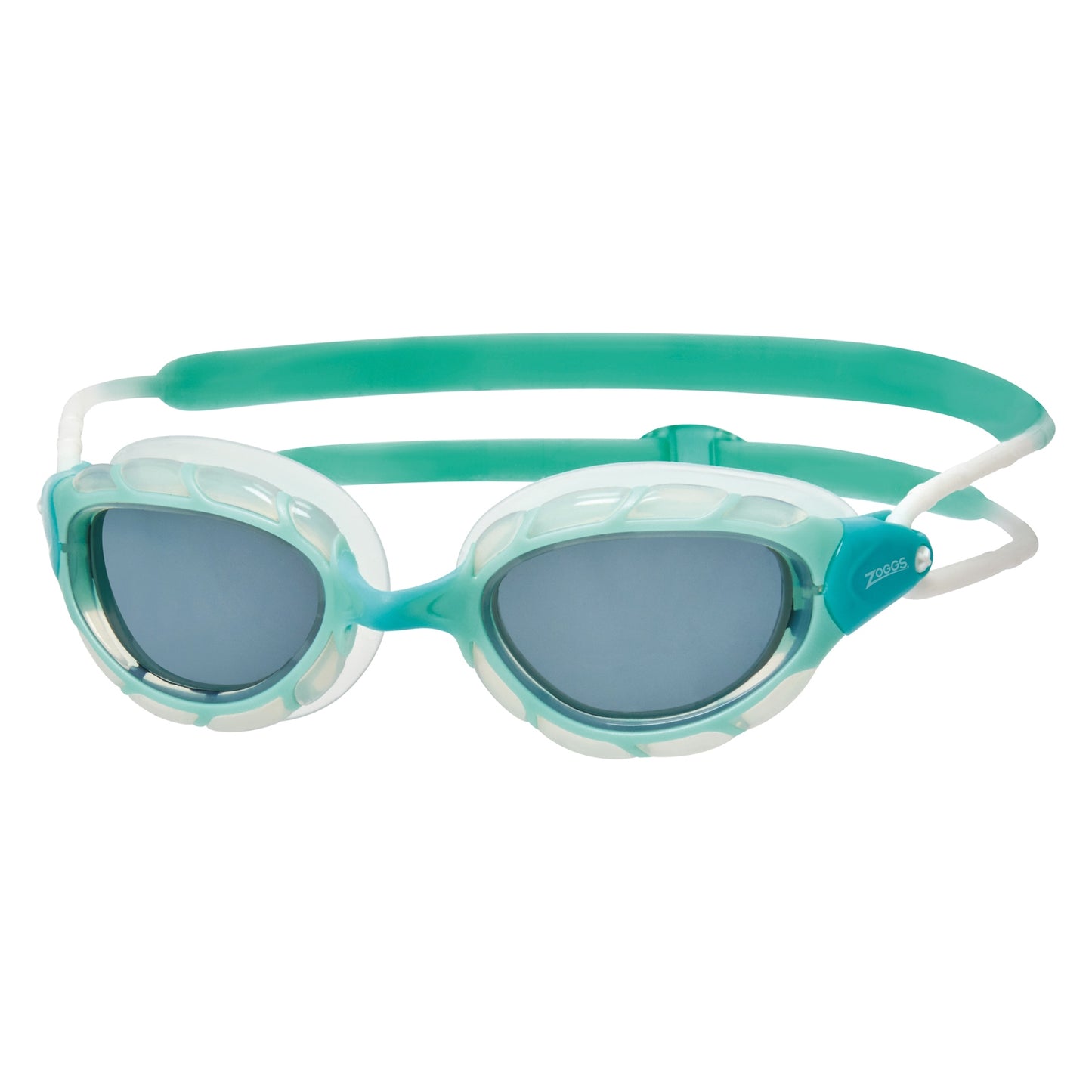 Zoggs Snr Predator swimming goggles with clear lenses and adjustable strap, designed for comfortable fit and visibility in the water.