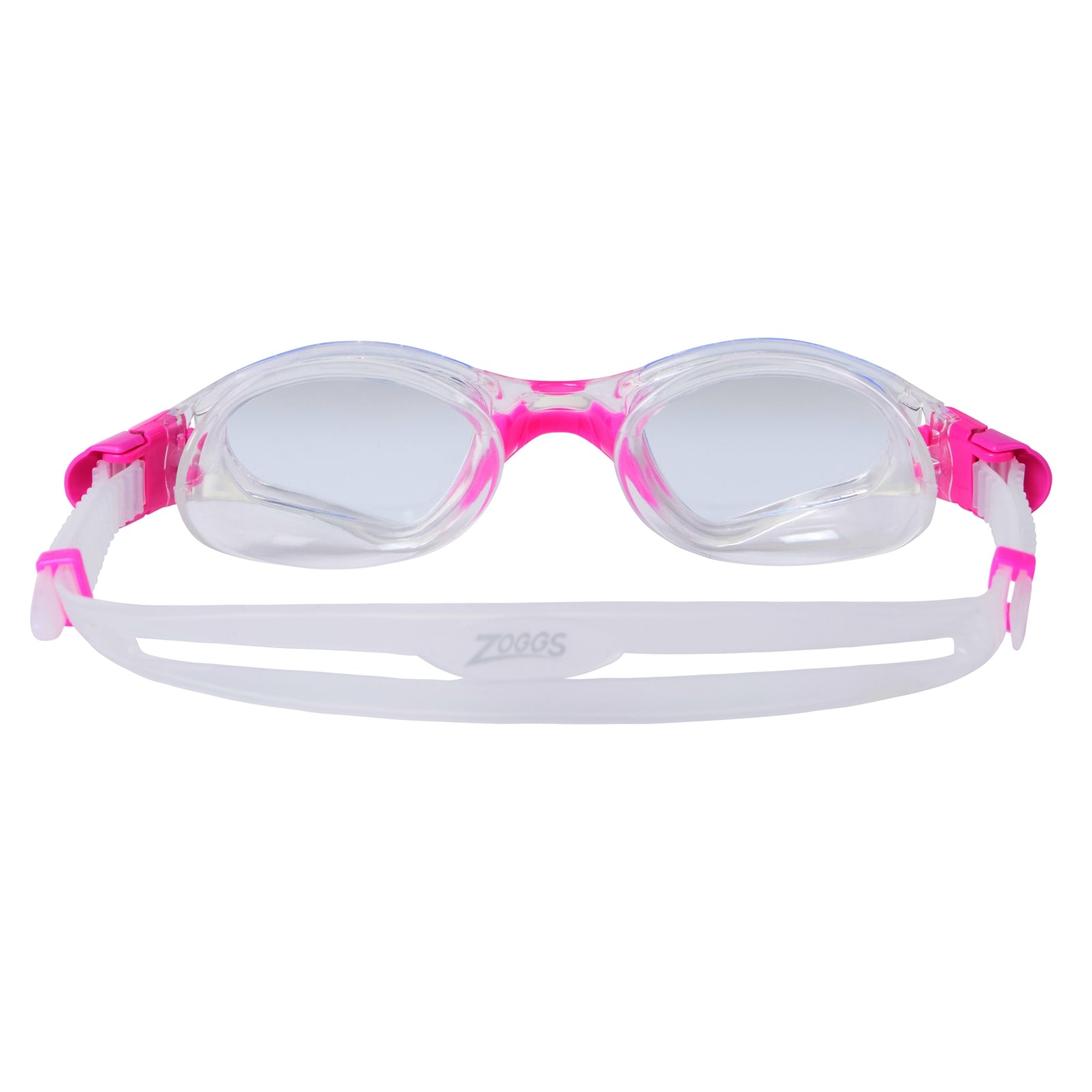 Zoggs Snr Spectra swimming goggles with adjustable strap and clear lenses, designed for comfortable fit during swimming.