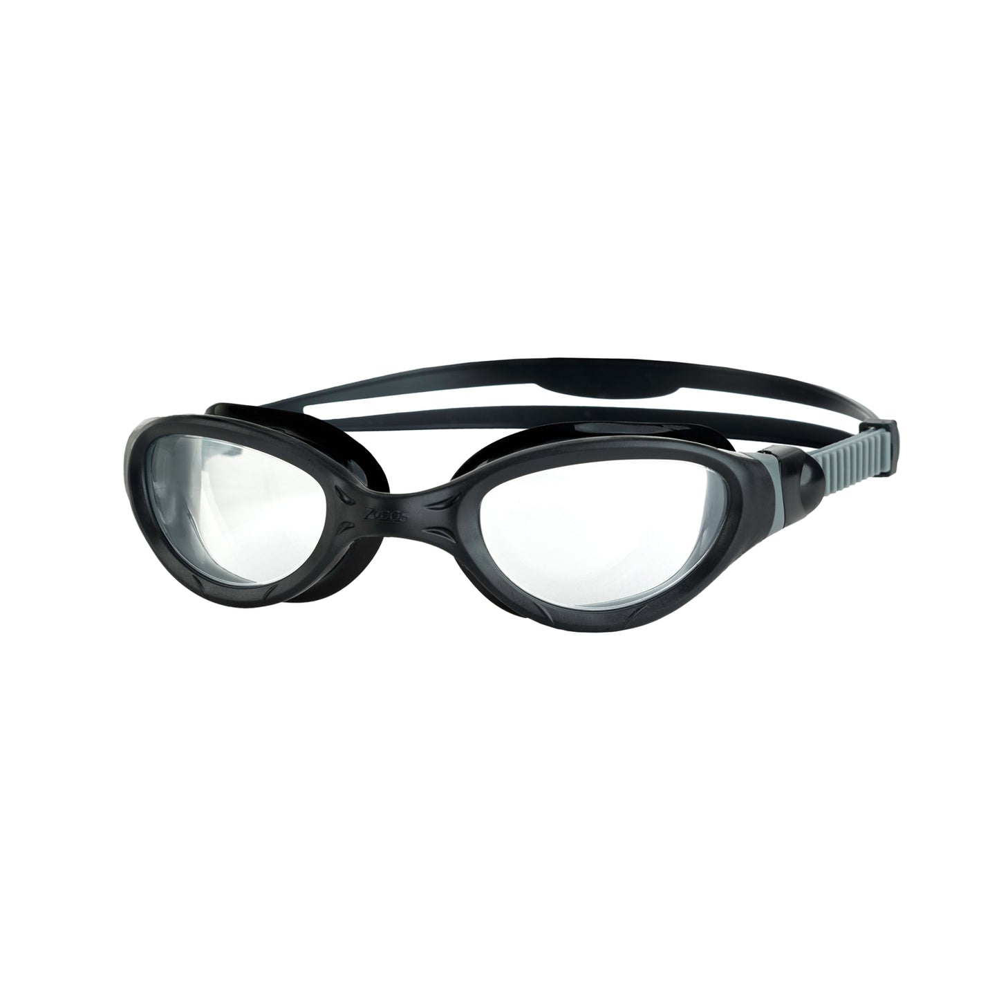 Zoggs Phantom 2.0 swimming goggles for seniors, featuring clear lenses and adjustable straps for comfortable fit.