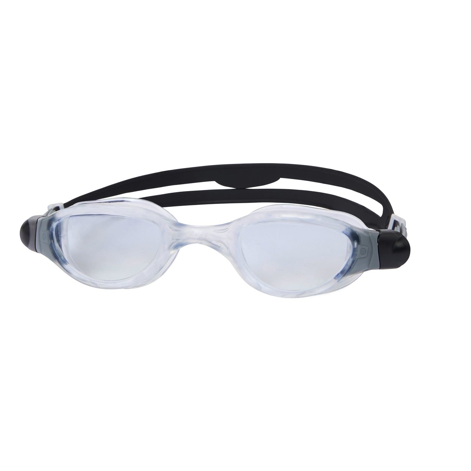 Zoggs Phantom 2.0 senior swimming goggles with clear lenses and adjustable strap, designed for comfortable swimming.