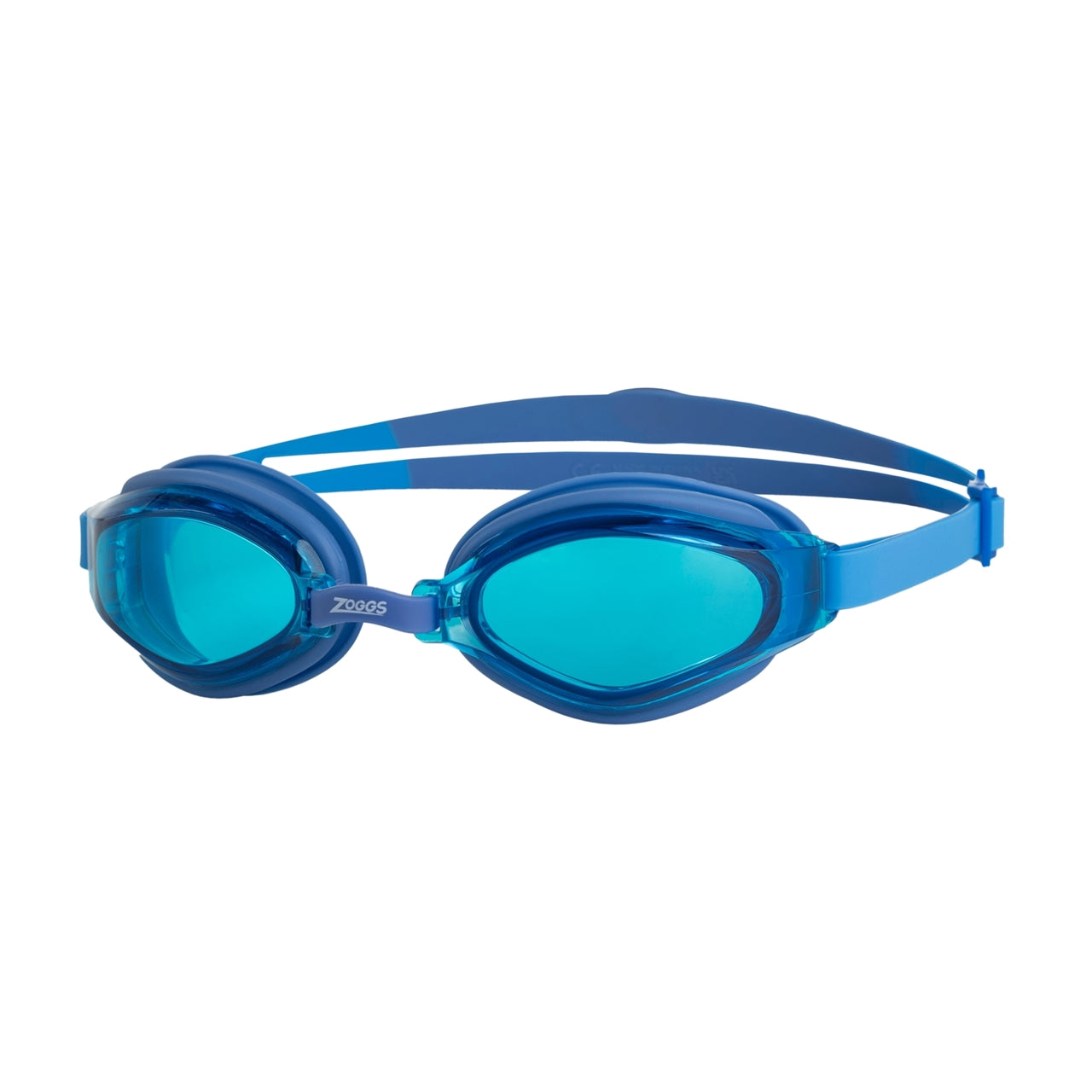 Zoggs Endura Max swimming goggles with clear lenses and adjustable strap, designed for comfort and performance during swim sessions.