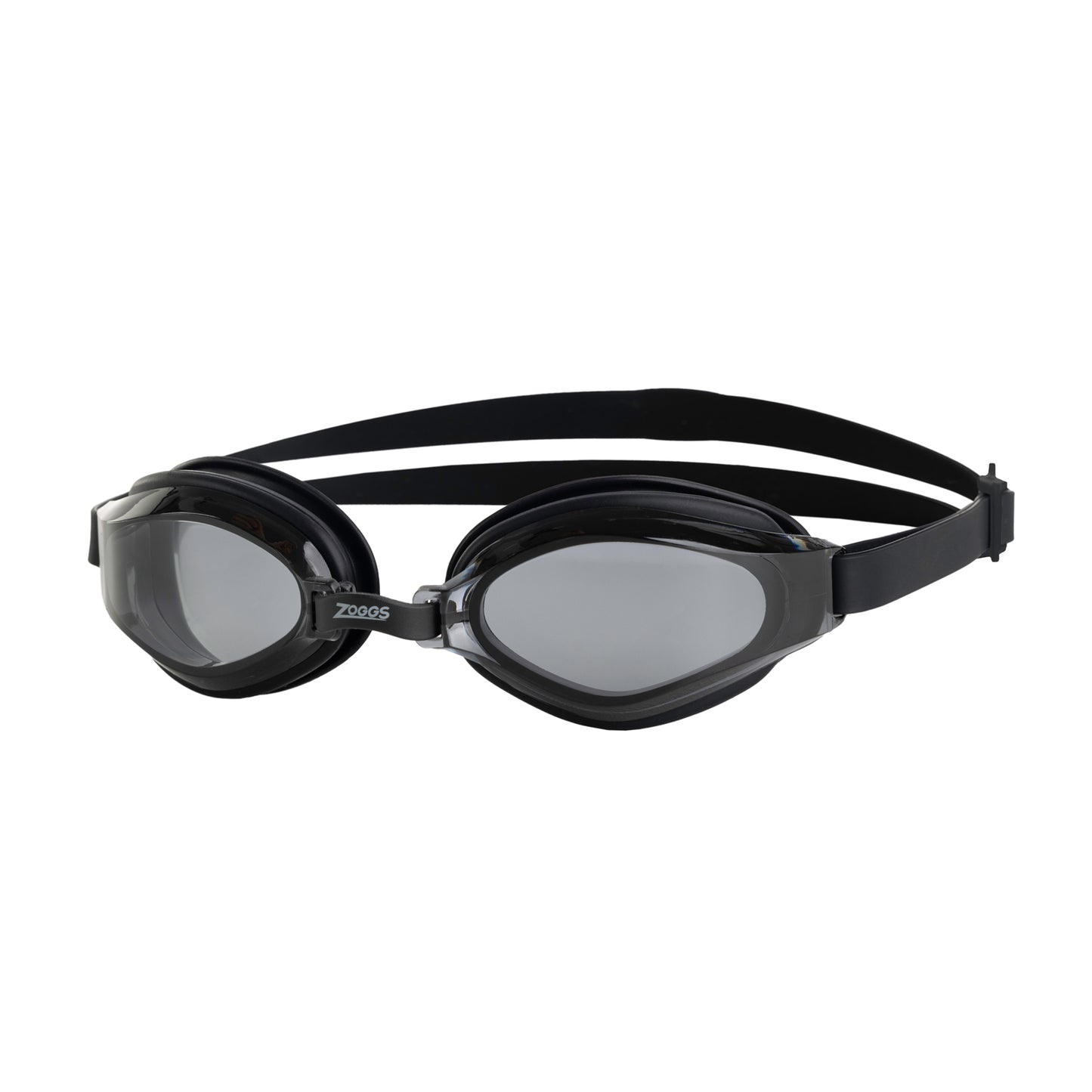 Zoggs Endura Max swimming goggles with clear lenses and adjustable strap, designed for comfortable water sport use.