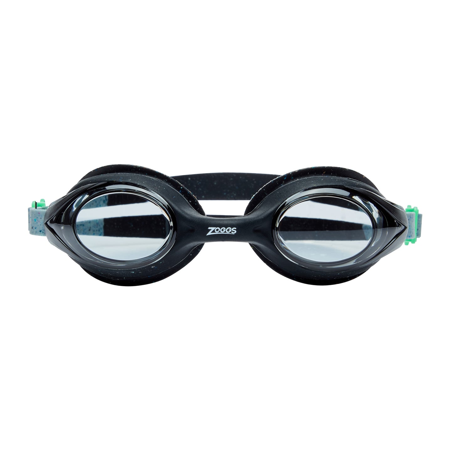 Zoggs Snr Bondi Remix swimming goggles with clear lenses and adjustable strap, designed for comfortable aquatic use.