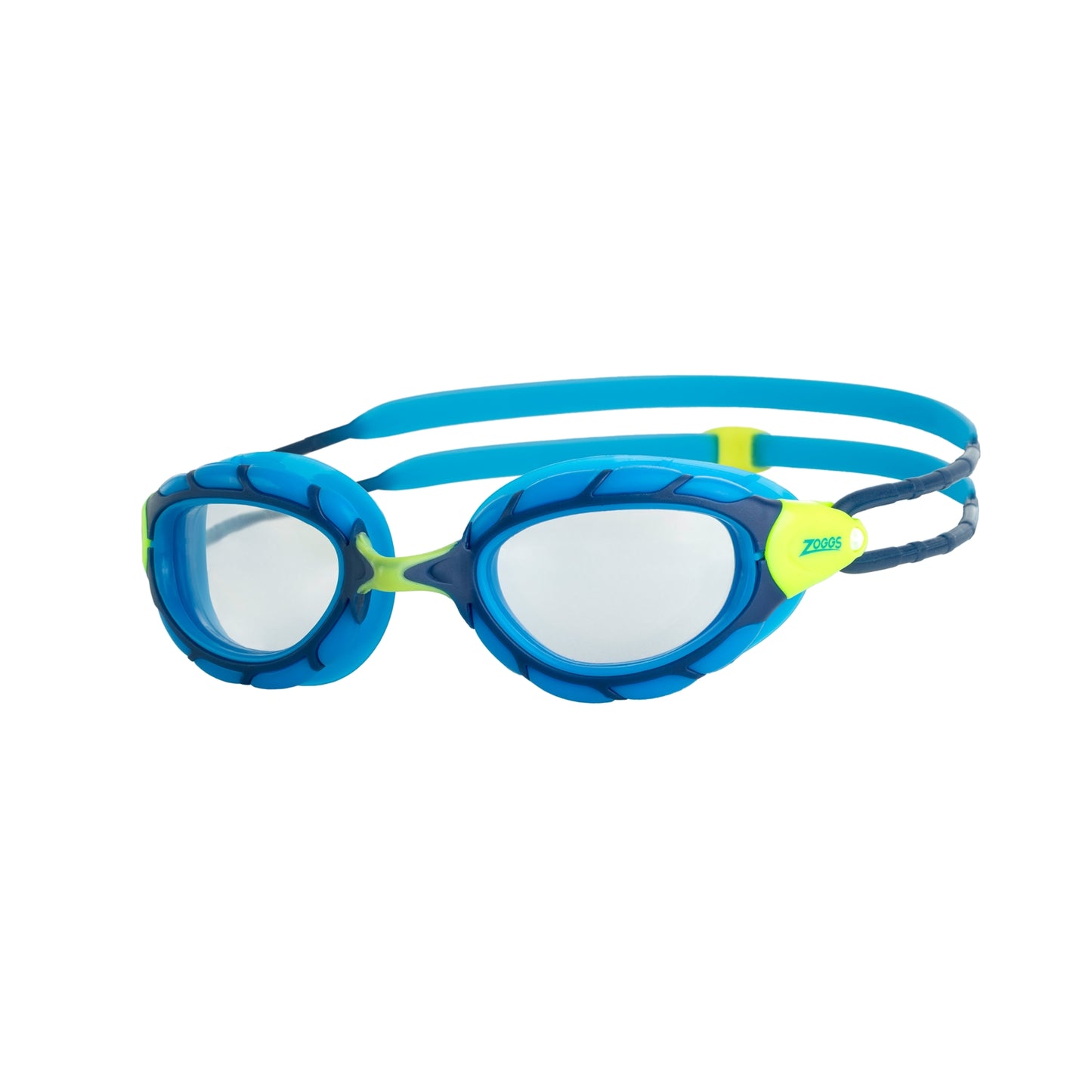 Zoggs Junior Predator Swim Goggles with adjustable straps and clear lenses for kids' swimming activities.