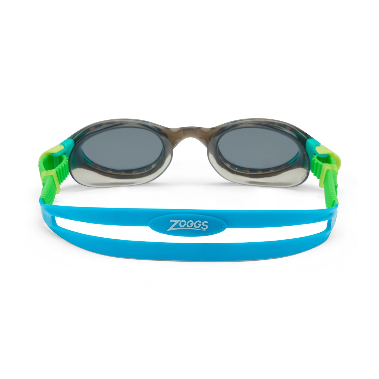 Zoggs Junior Phantom 2.0 swimming goggles with clear lenses and adjustable strap for kids, designed for comfortable swimming.