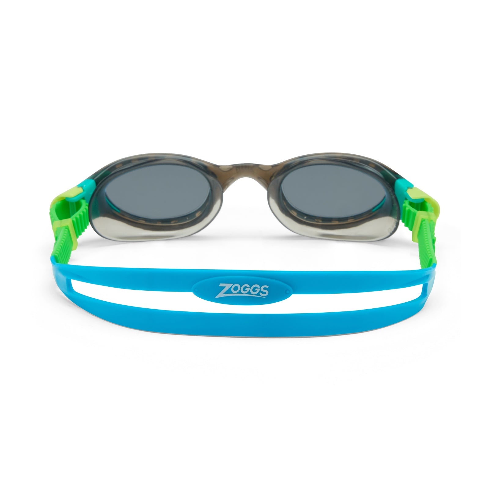 Zoggs Junior Phantom 2.0 swimming goggles with clear lenses and adjustable strap for kids, designed for comfortable swimming.