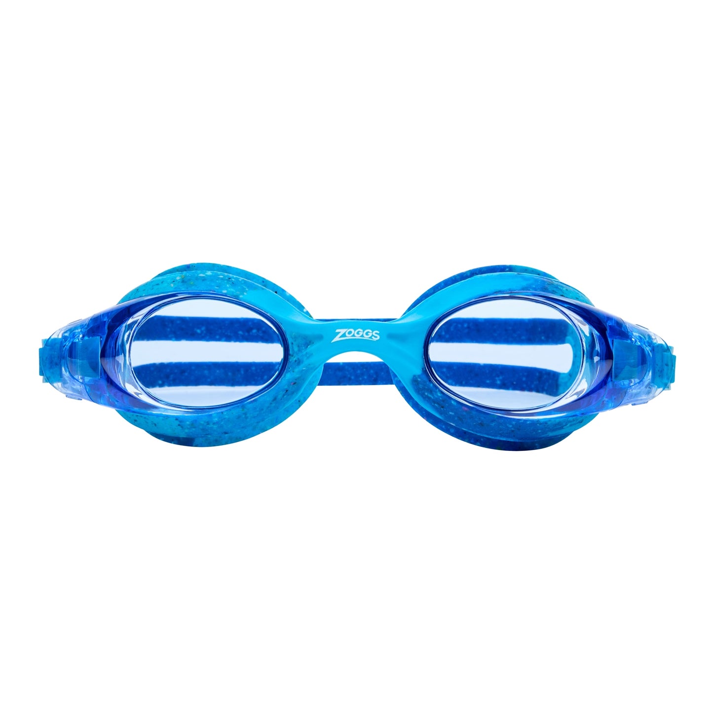 Zoggs Little Bondi Remix swimming goggles with adjustable straps and clear lenses for kids' swim safety and comfort.