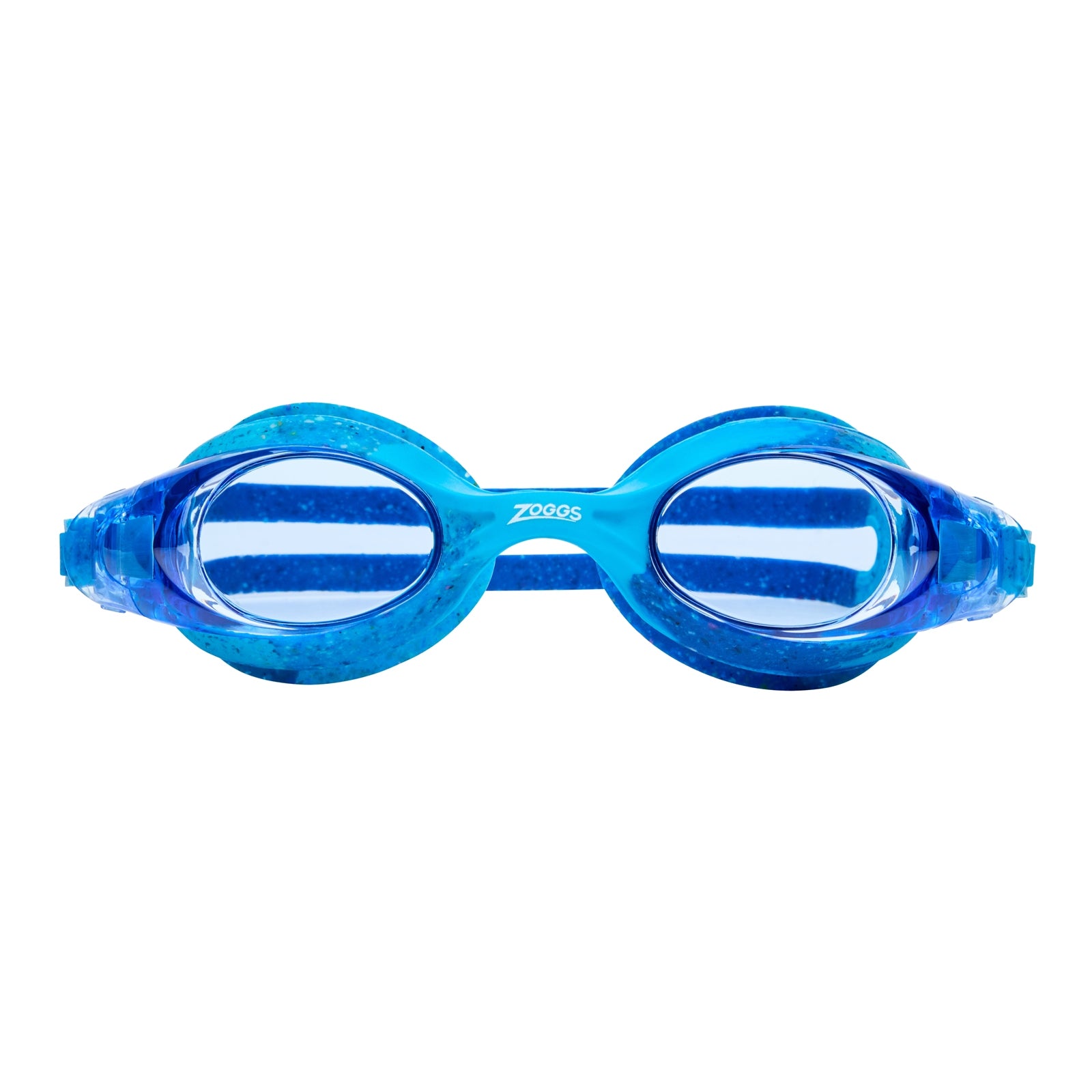 Zoggs Little Bondi Remix swimming goggles with adjustable straps and clear lenses for kids' swim safety and comfort.