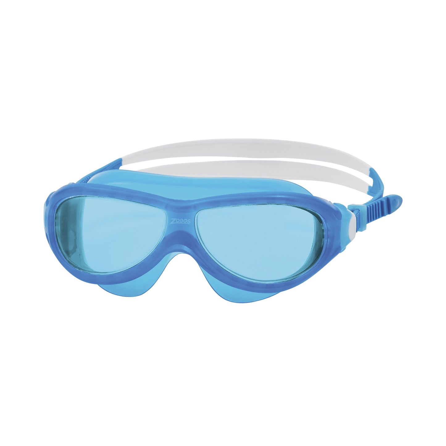 Zoggs Phantom Mask Junior swimming mask with adjustable strap and clear lens for kids, designed for comfortable underwater swimming.