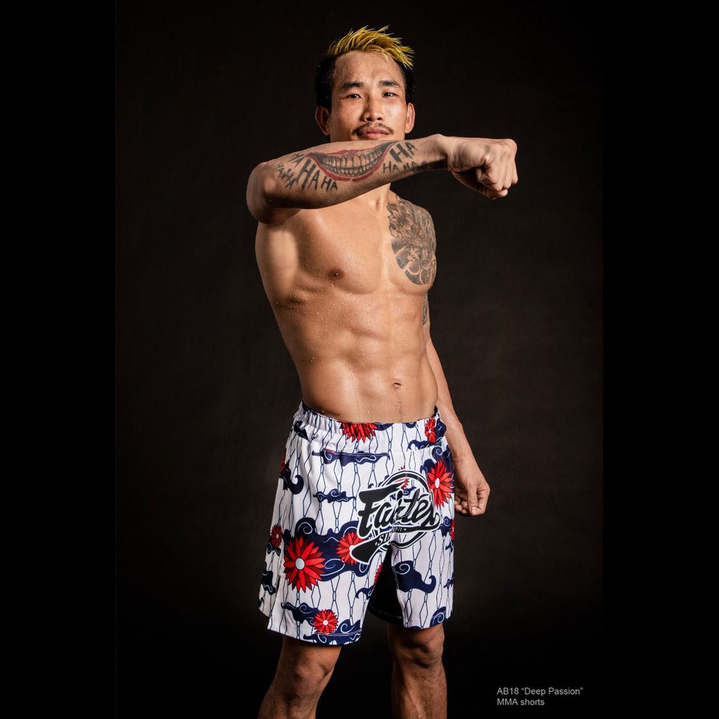 AB18 Fairtex MMA Board Shorts Deep Passion