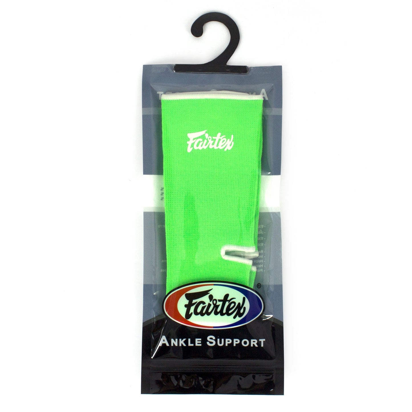 Fairtex Muay Thai Ankle Supports Green-White