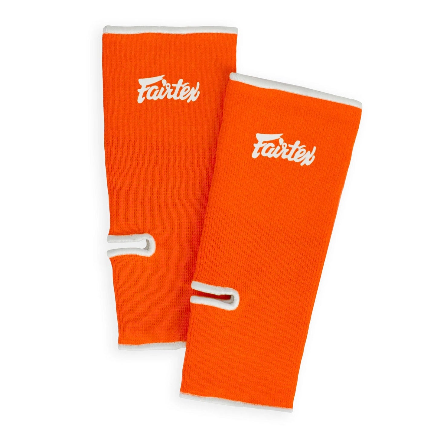 Fairtex Muay Thai Boxing Ankle Supports Orange-White