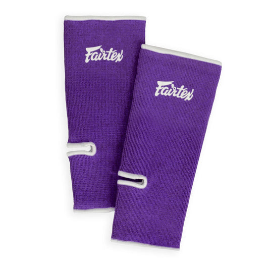 Fairtex Muay Thai Boxing Ankle Supports Purple-White