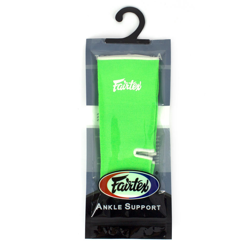 AS1 Fairtex Ankle Supports Green-White