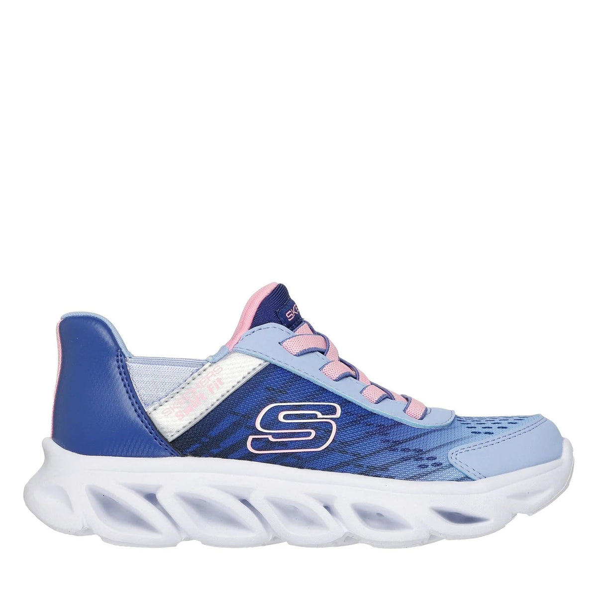 Skechers Flex Glide Graphic Print Low Top Trainers Size 11 kids