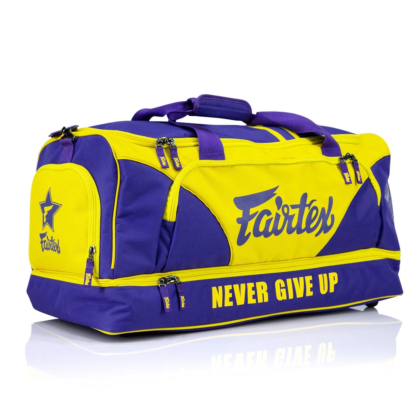 Fairtex Muay Thai Boxing Heavy Duty Gym Bag Purple-Yellow