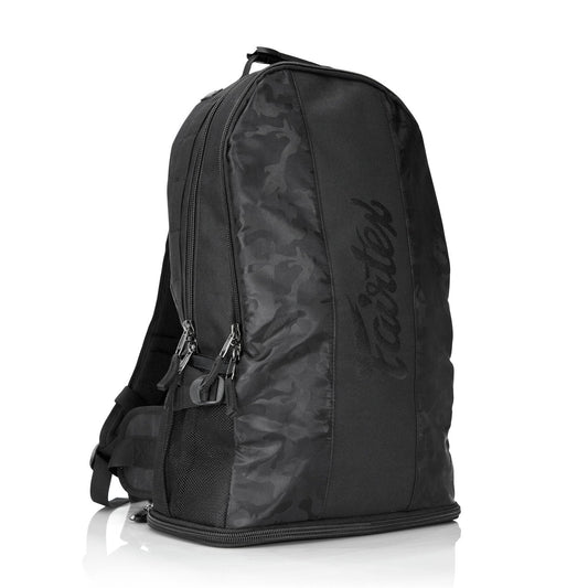 Fairtex Muay Thai Boxing Rucksack Gym Bag Black Camo