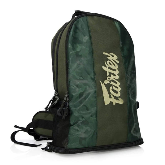 Fairtex Muay Thai Boxing Rucksack Gym Bag Green Camo