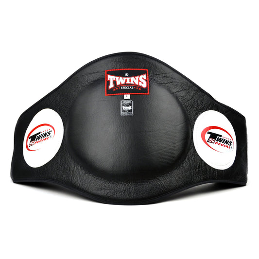 BEPL2 Twins Black Leather Belly Pad