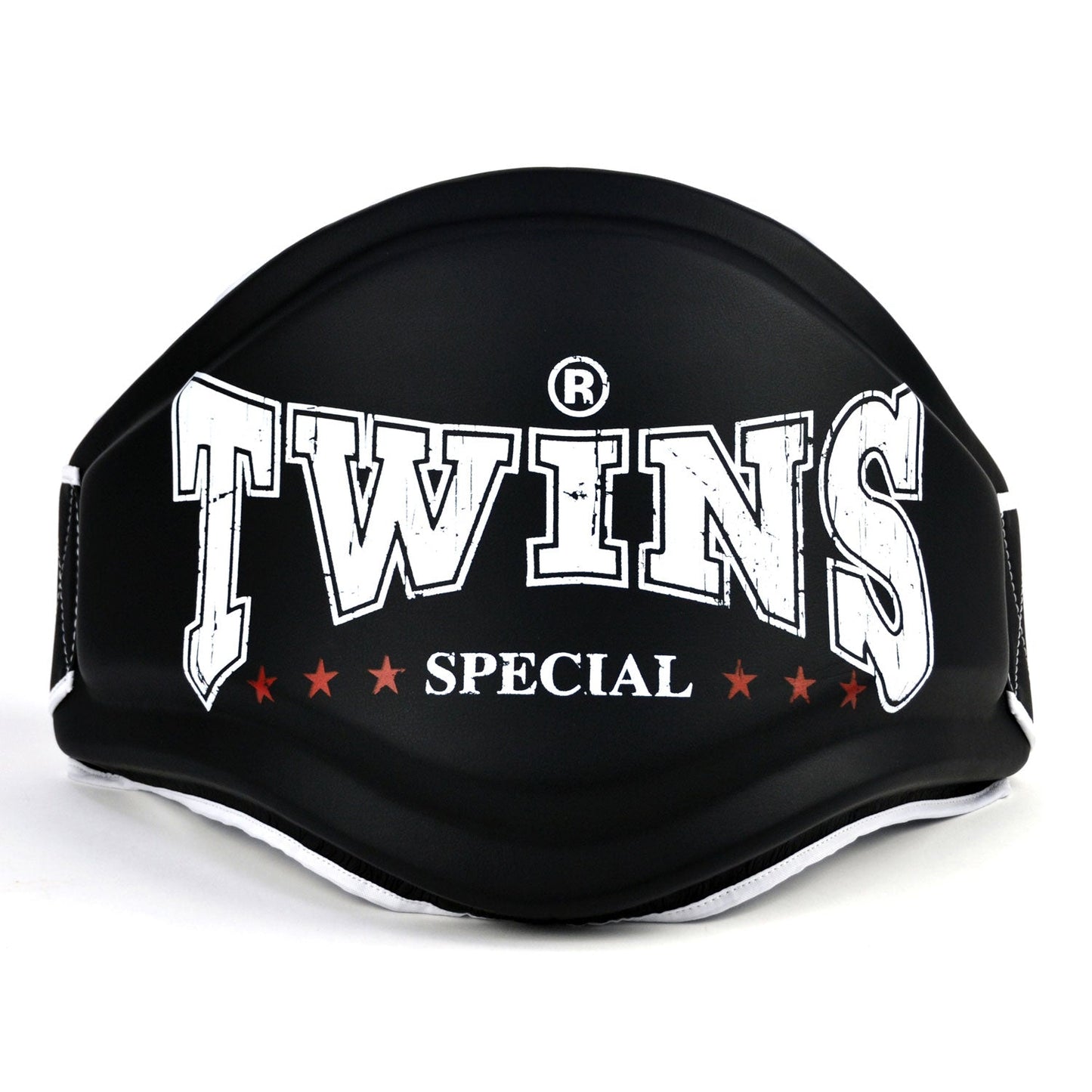 Twins Muay Thai Boxing Large Logo Belly Pad Black-White