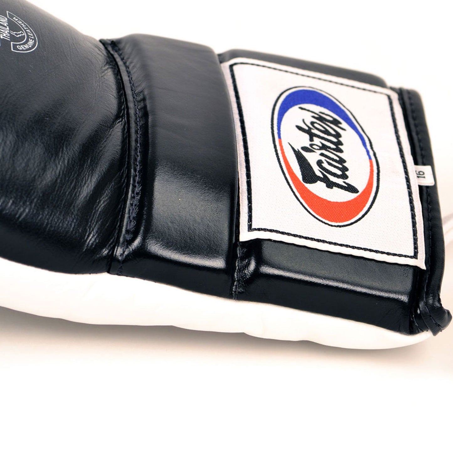 Fairtex Muay Thai Boxing Lace-up Sparring Boxing Gloves Black-White