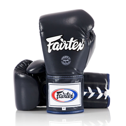 BGL6 Fairtex Blue Lace-up Competition Gloves