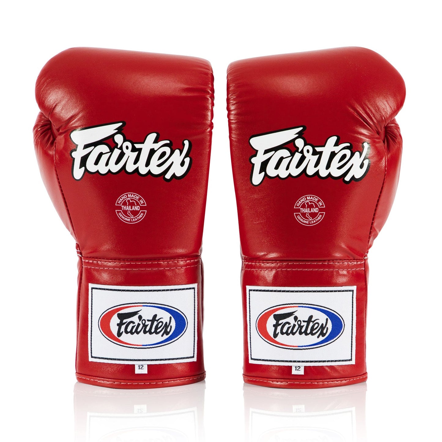 Fairtex Muay Thai Boxing Lace-up Competition Boxing Gloves Red