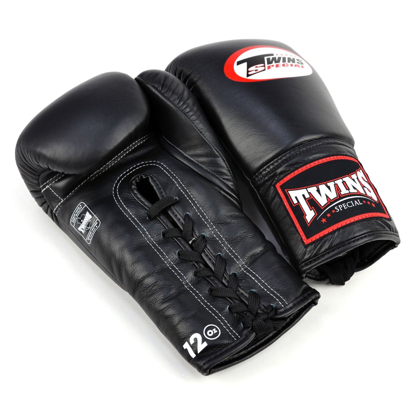 Twins Lace-up Muay Thai Boxing Gloves Black