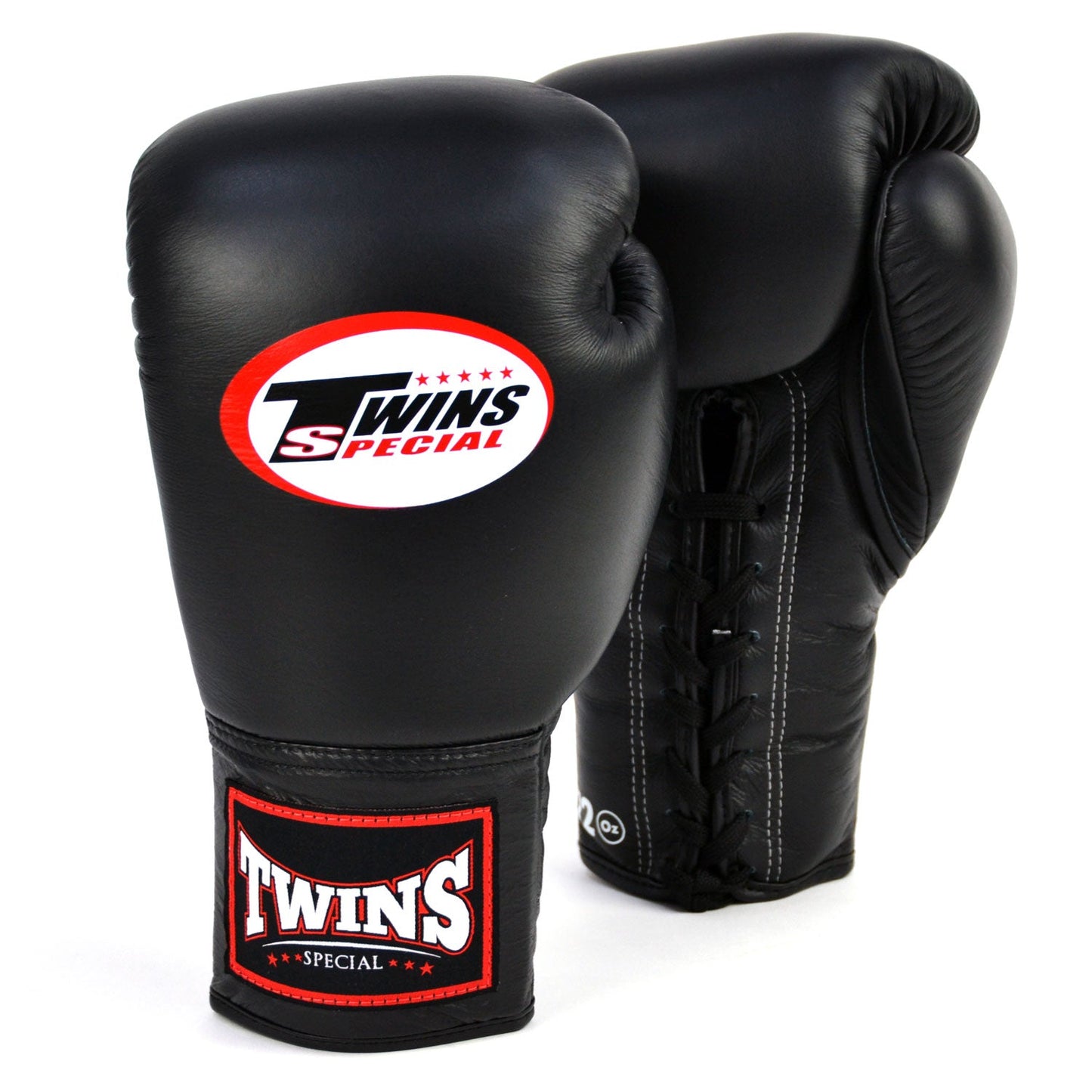 Twins Lace-up Muay Thai Boxing Gloves Black