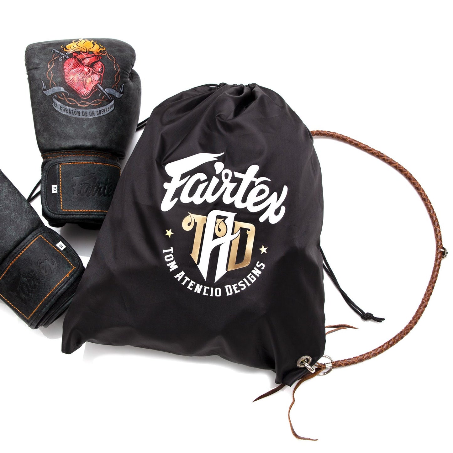 Fairtex X Tom Atencio Heart of The Warrior Muay Thai Boxing Gloves