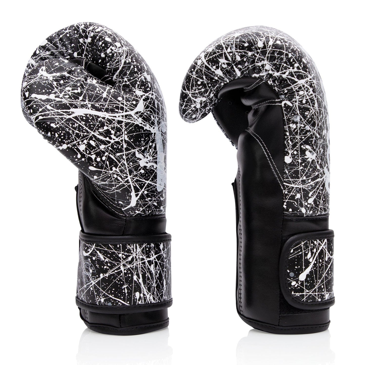 Fairtex Painter Microfibre Muay Thai Boxing Gloves Black-White