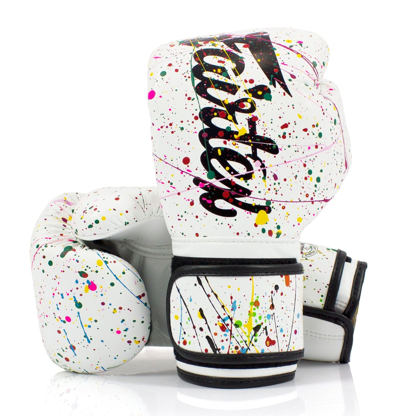 Fairtex Painter Microfibre Muay Thai Boxing Gloves White