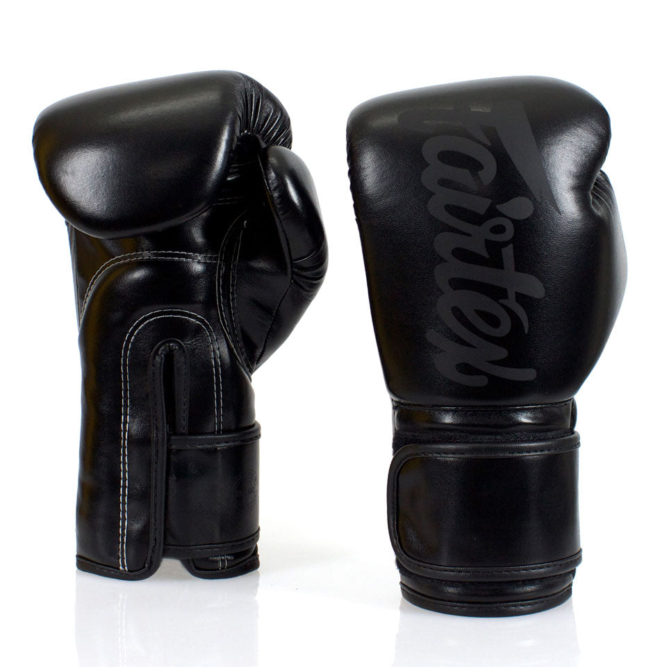 BGV14 Fairtex Solid Black Microfiber Gloves