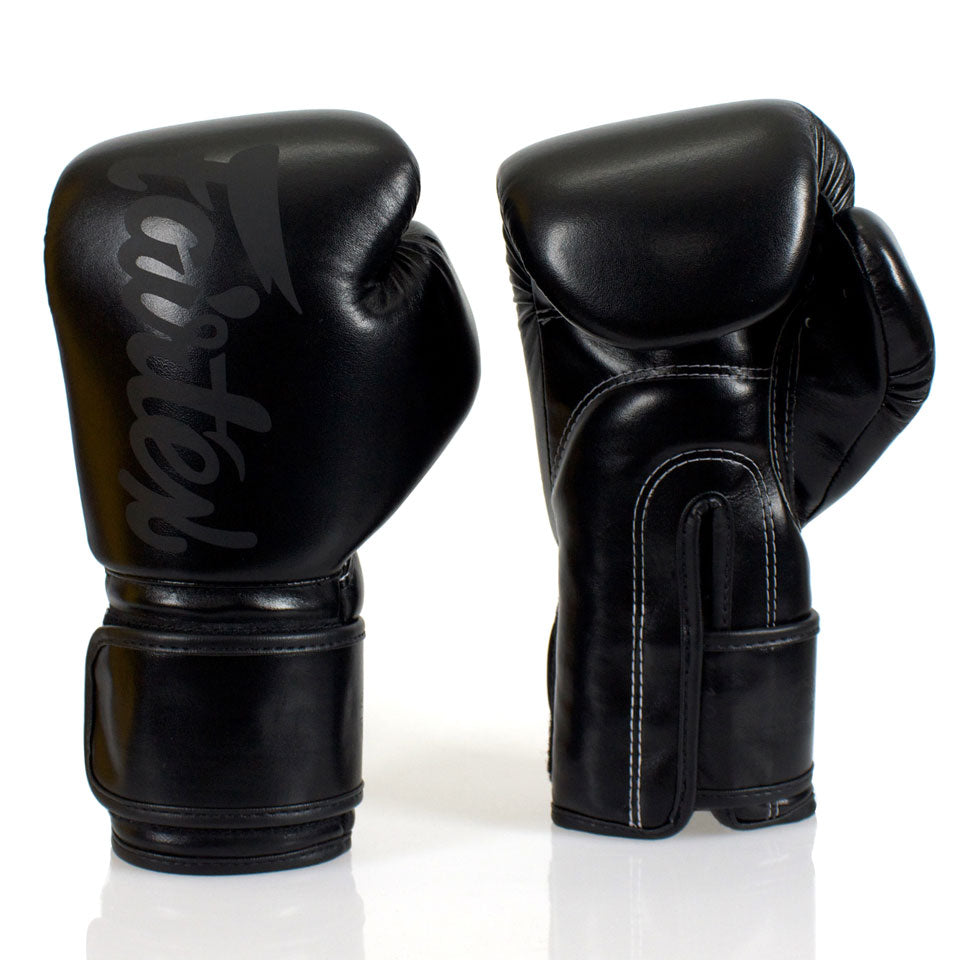 BGV14 Fairtex Solid Black Microfiber Gloves