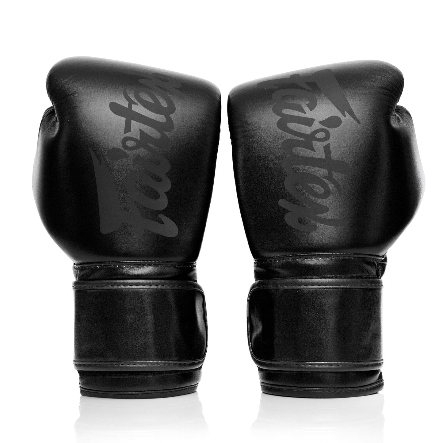 Fairtex Microfibre Muay Thai Boxing Gloves Solid Black