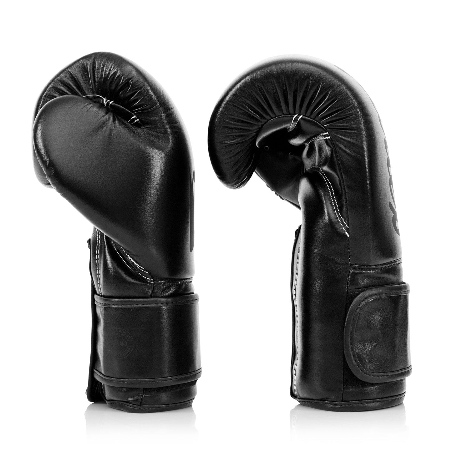 Fairtex Microfibre Muay Thai Boxing Gloves Solid Black